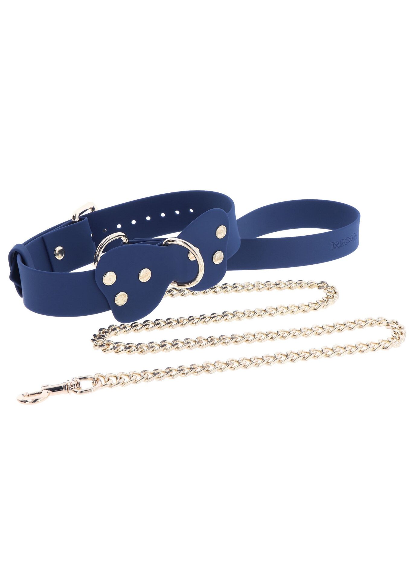 Collare e guinzaglio in silicone blu - immagine 5