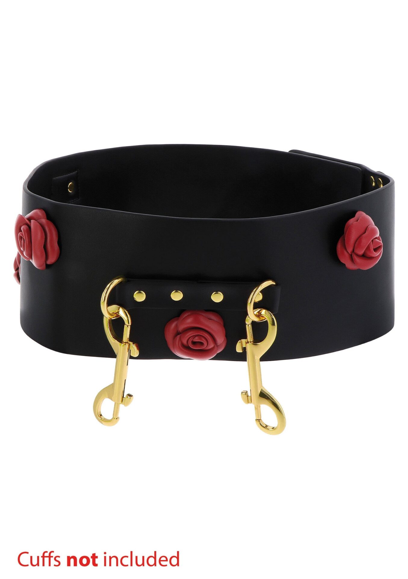 Cintura bondage Wild Roses nera - immagine 5