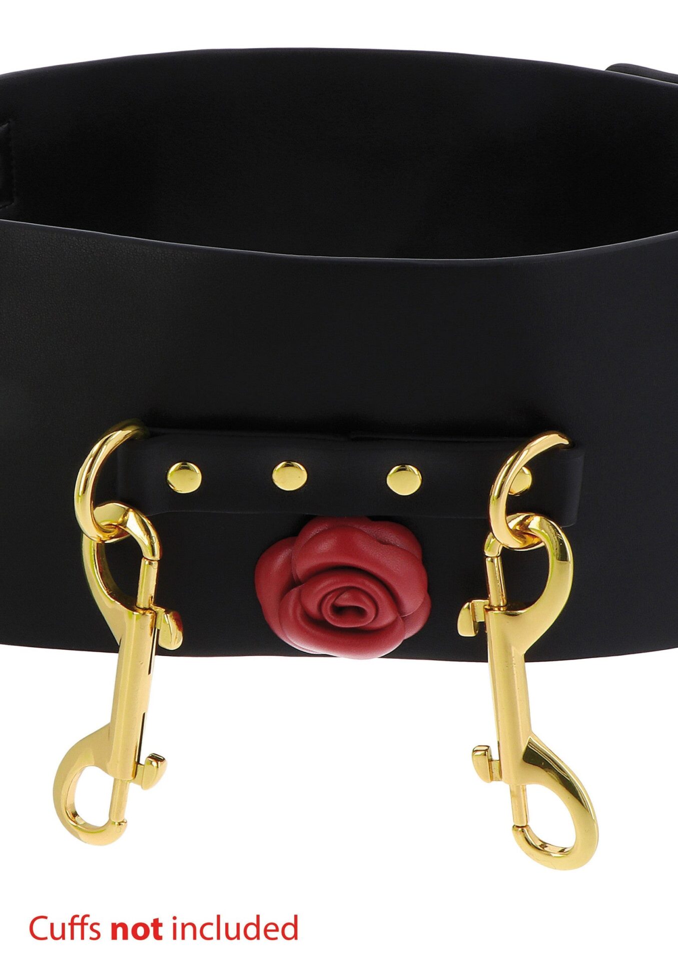 Cintura bondage Wild Roses nera - immagine 6