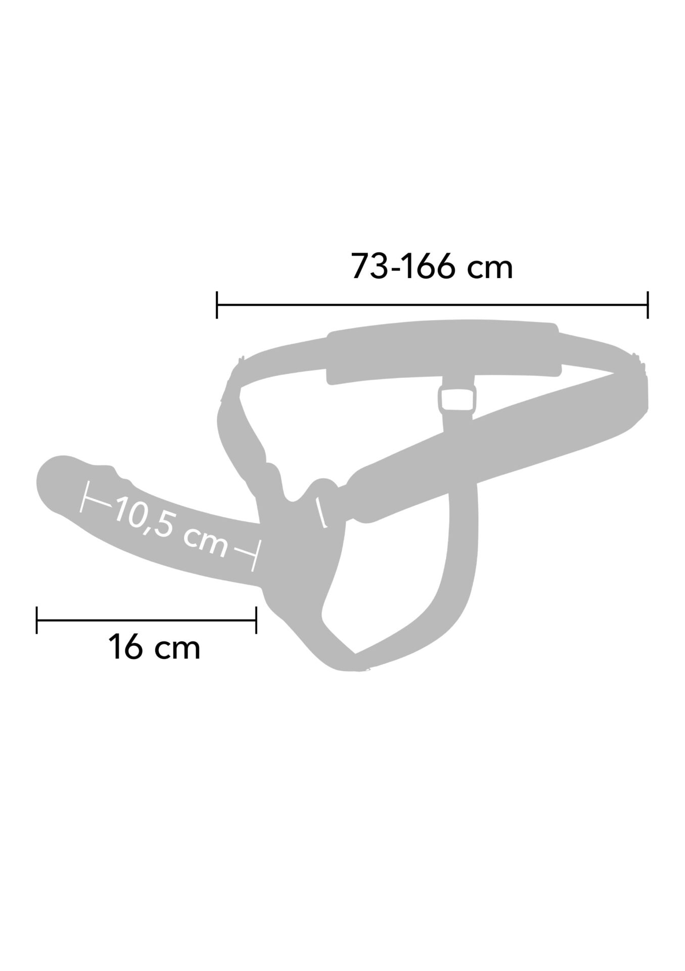 Strapon a forma di pene cavo vibrante in silicone da 16 cm - immagine 11
