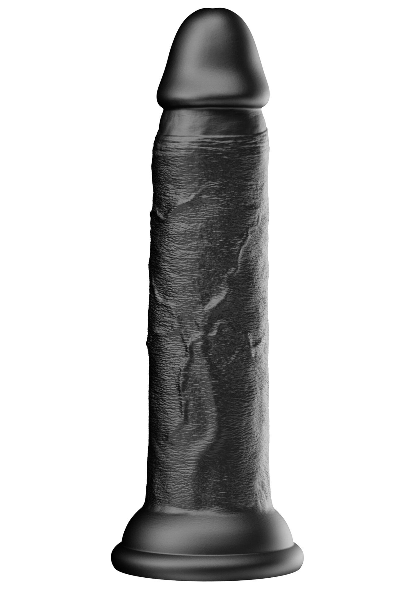 Dildo realistico in silicone liquido 19 cm nero - immagine 5