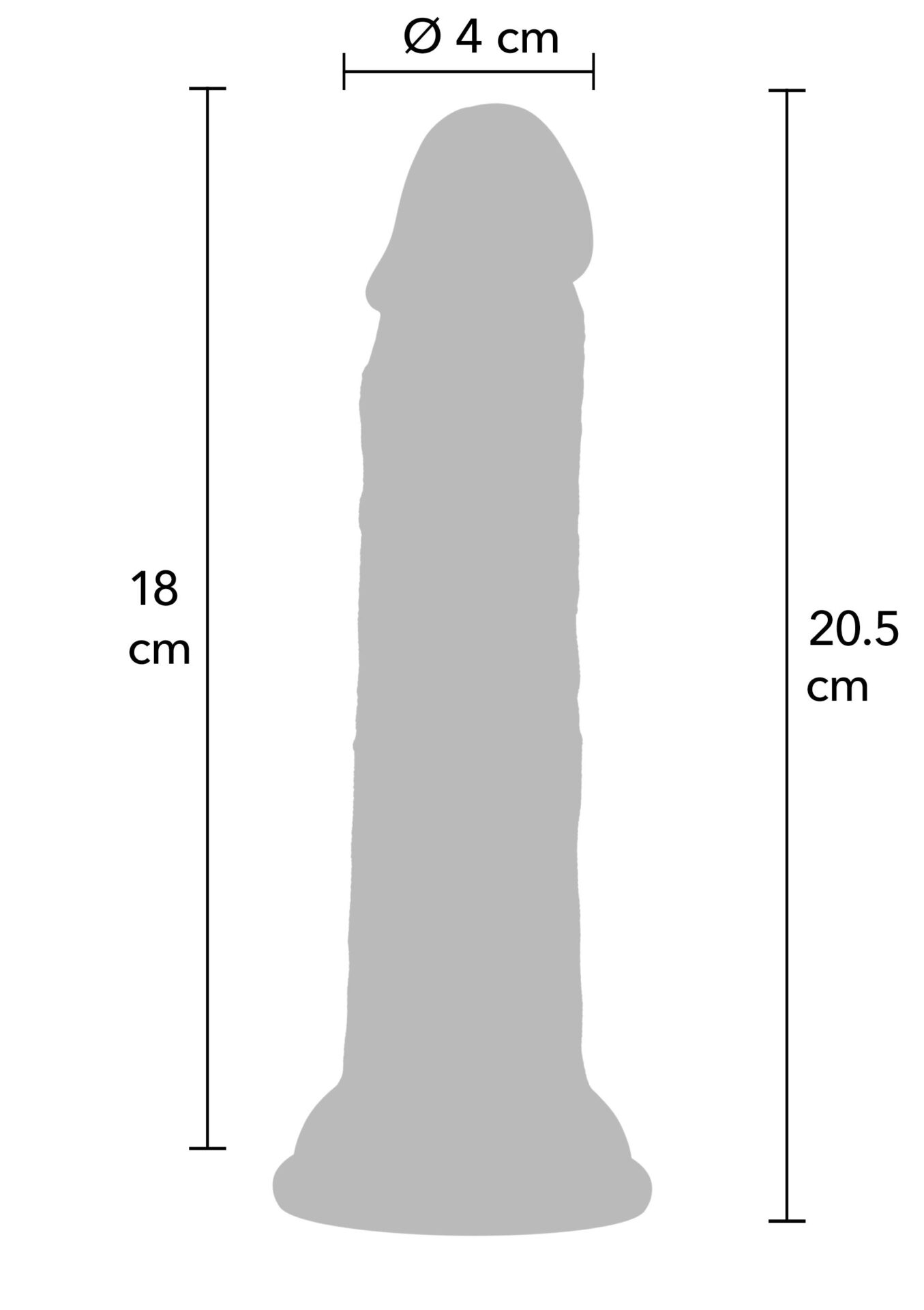 Realistico Dong in silicone liquido da 20,5 cm - immagine 7