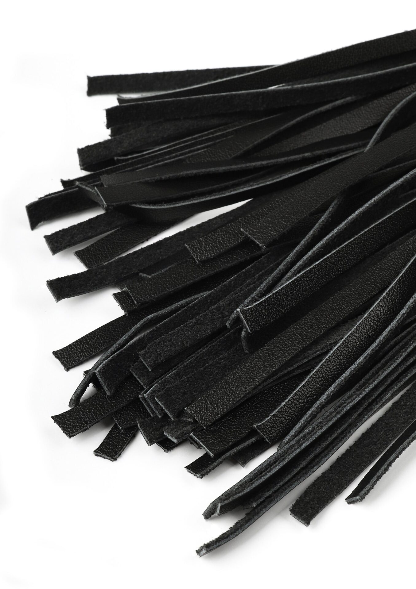 Frusta in vera pelle 75cm nera - immagine 6