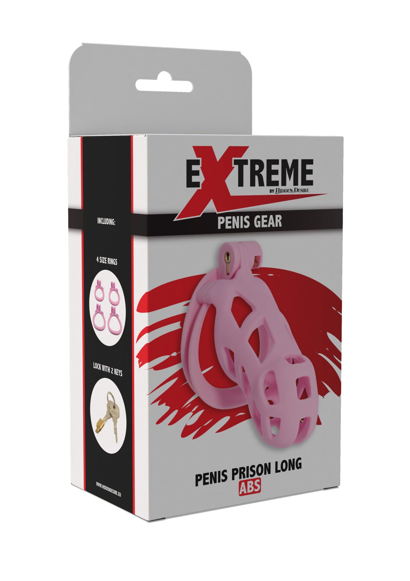 Gabbia per pene lunga rosa - immagine 2