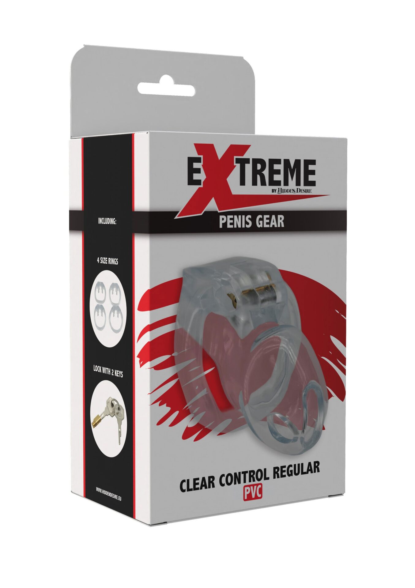 Gabbia per pene Clear Control Regular trasparente - immagine 2