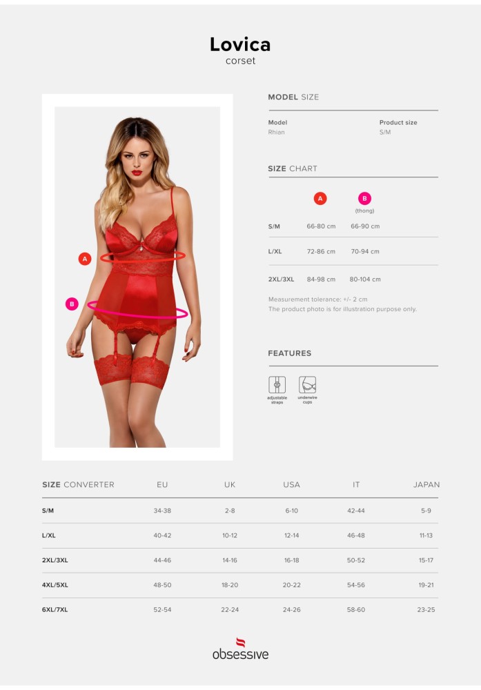 Corsetto e perizoma Lovica S/M - immagine 3