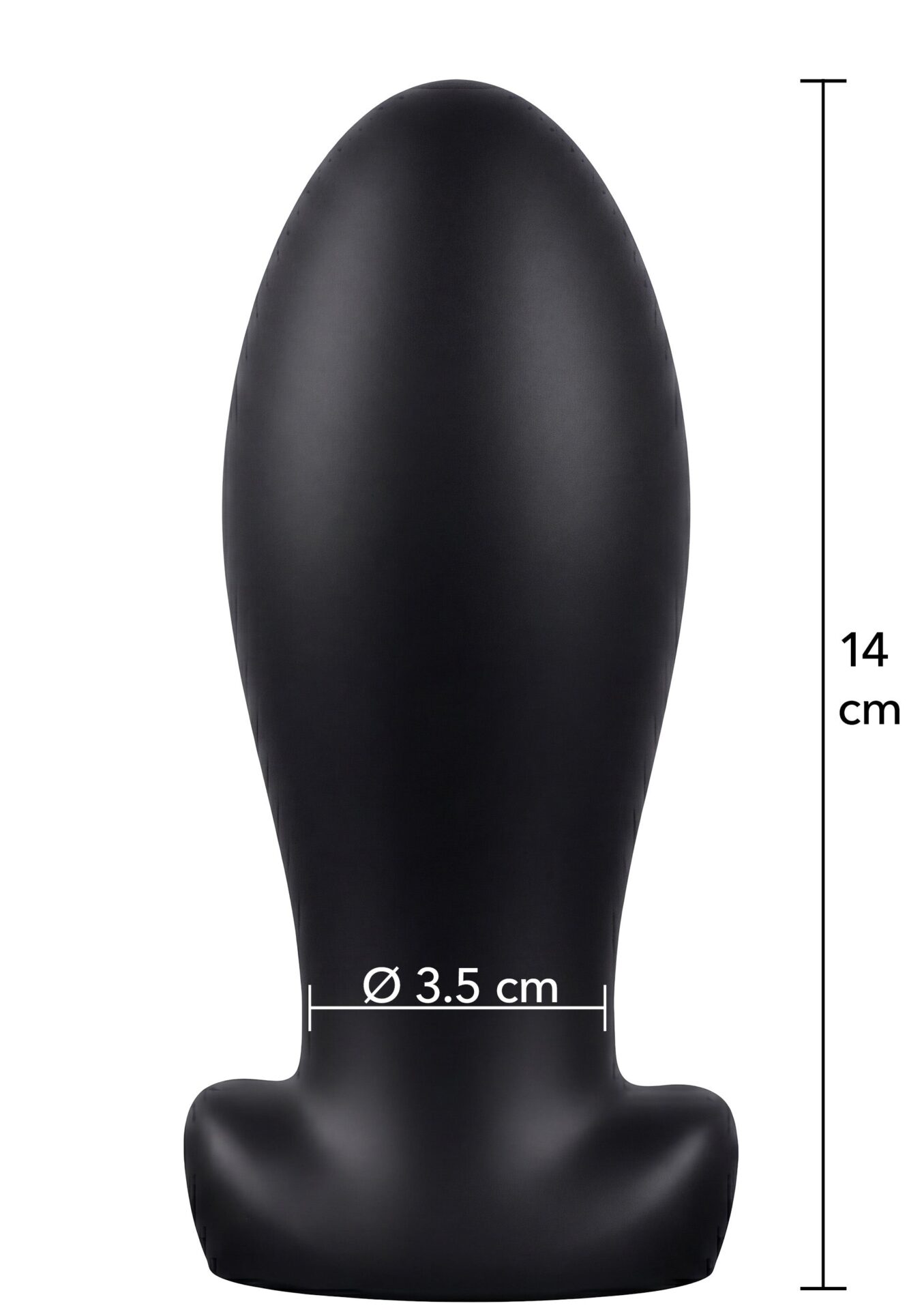 Dilatatore anale pesante in silicone liquido M nero - immagine 5