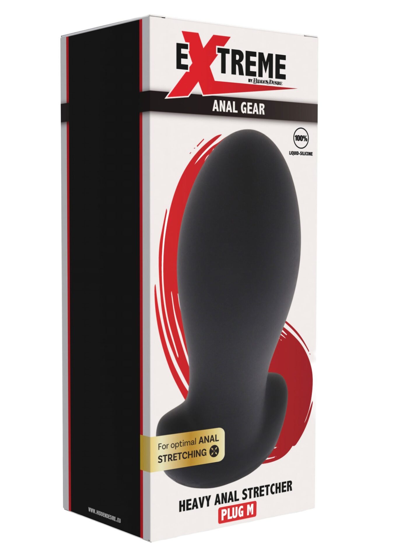 Dilatatore anale pesante in silicone liquido M nero - immagine 2