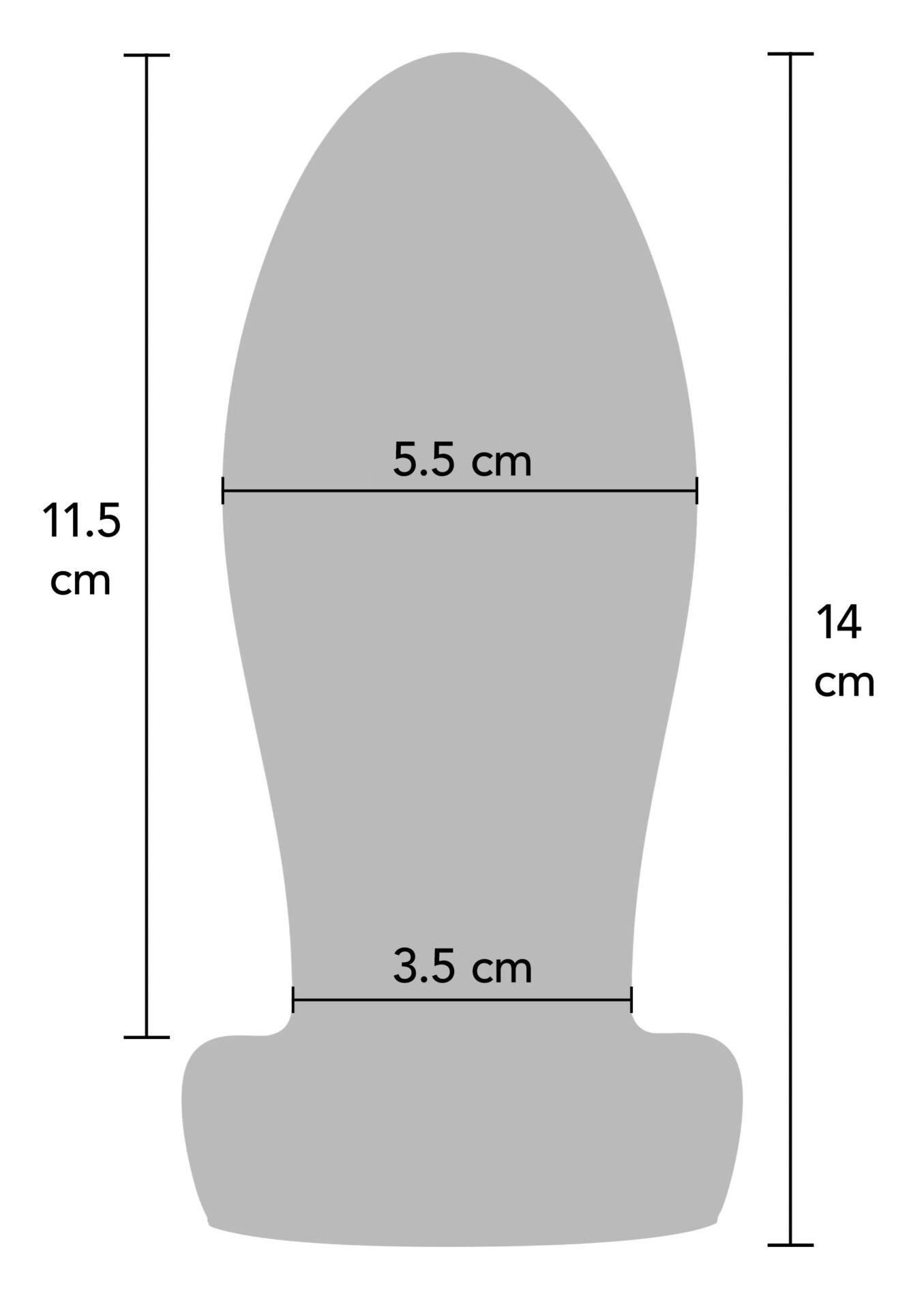 Dilatatore anale pesante in silicone liquido M nero - immagine 3