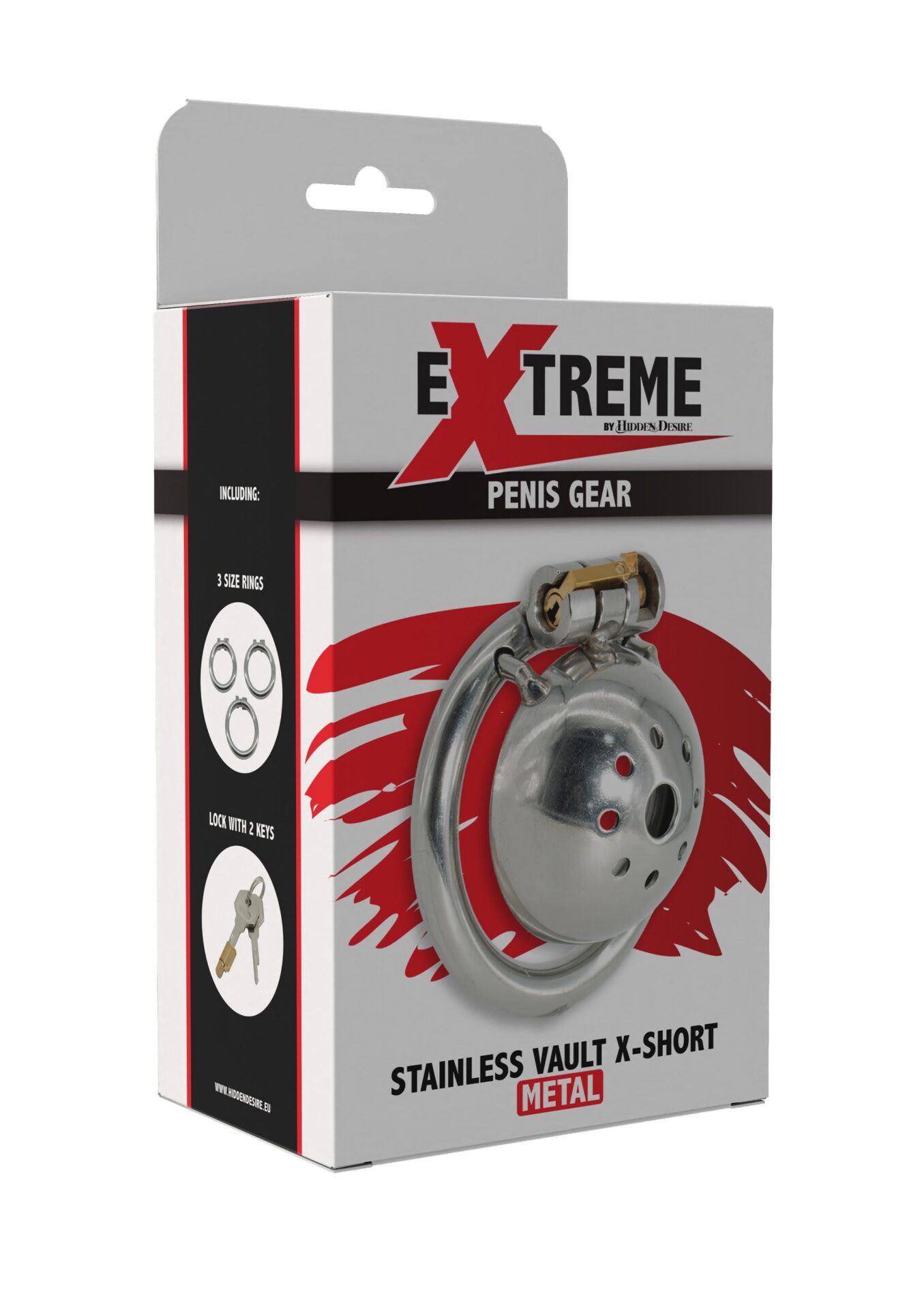 Cassaforte per gallo in acciaio inox X-Short argento - immagine 2