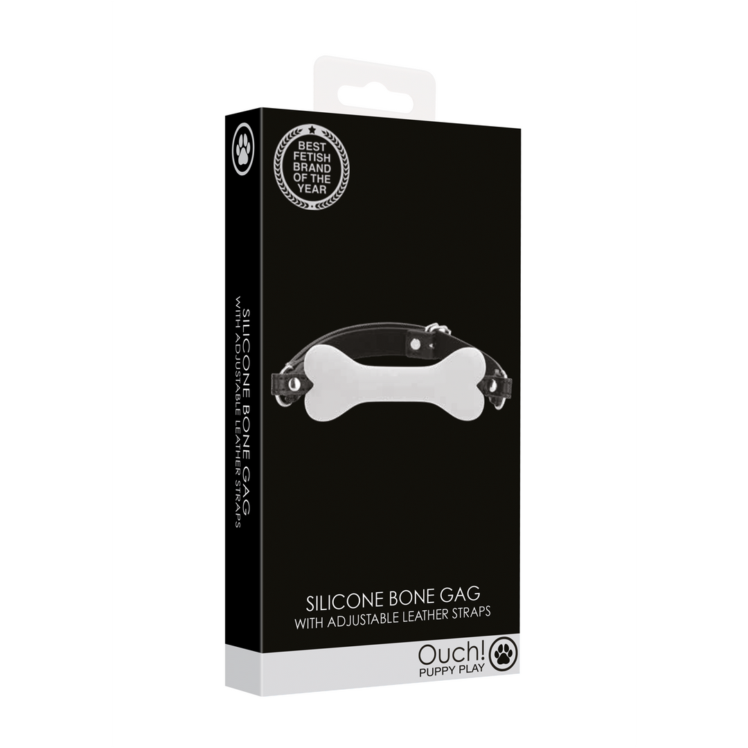 Bavaglio a forma di osso in silicone - immagine 2