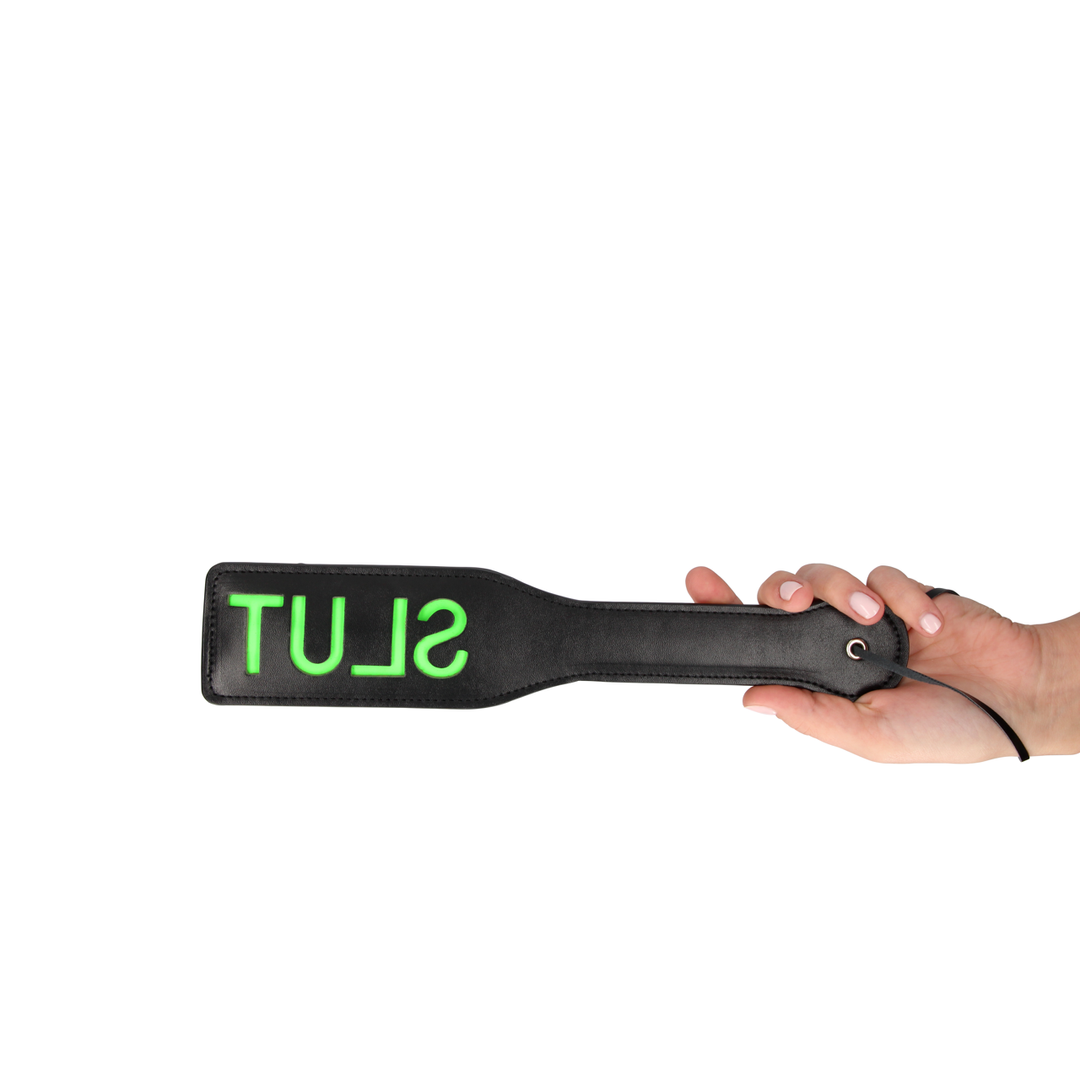 Slut Paddle - Si illumina al buio - Verde neon - immagine 6