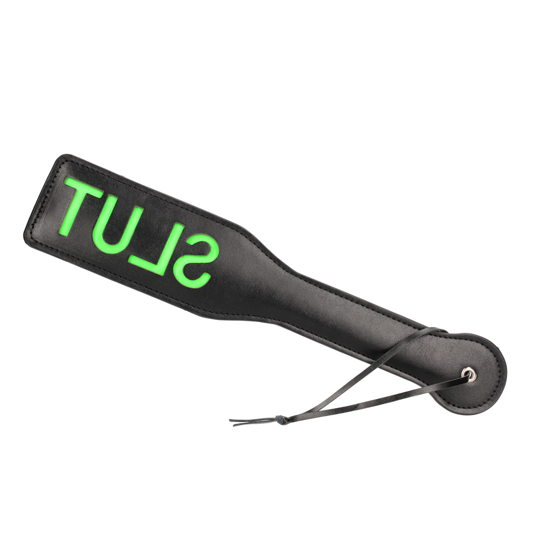 Slut Paddle - Si illumina al buio - Verde neon - immagine 4