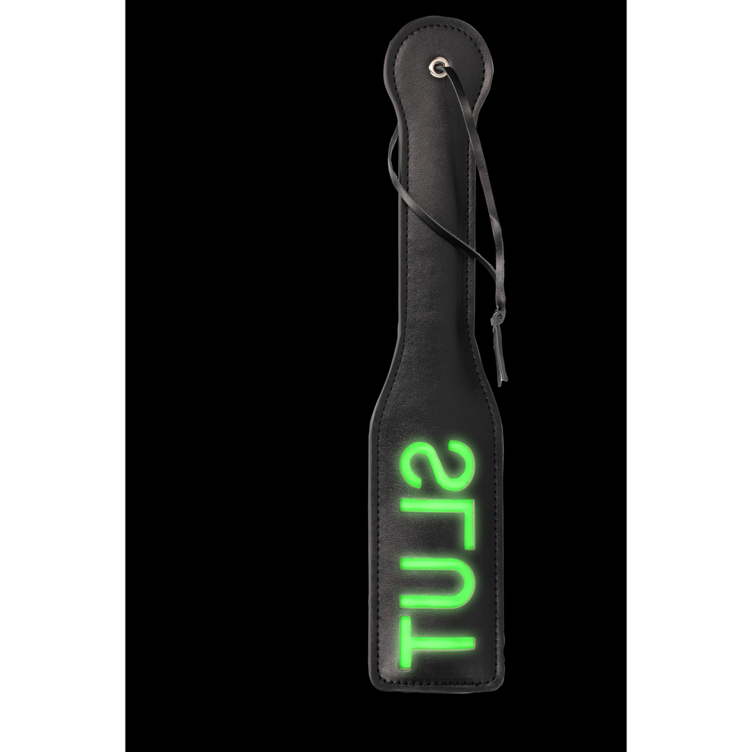 Slut Paddle - Si illumina al buio - Verde neon