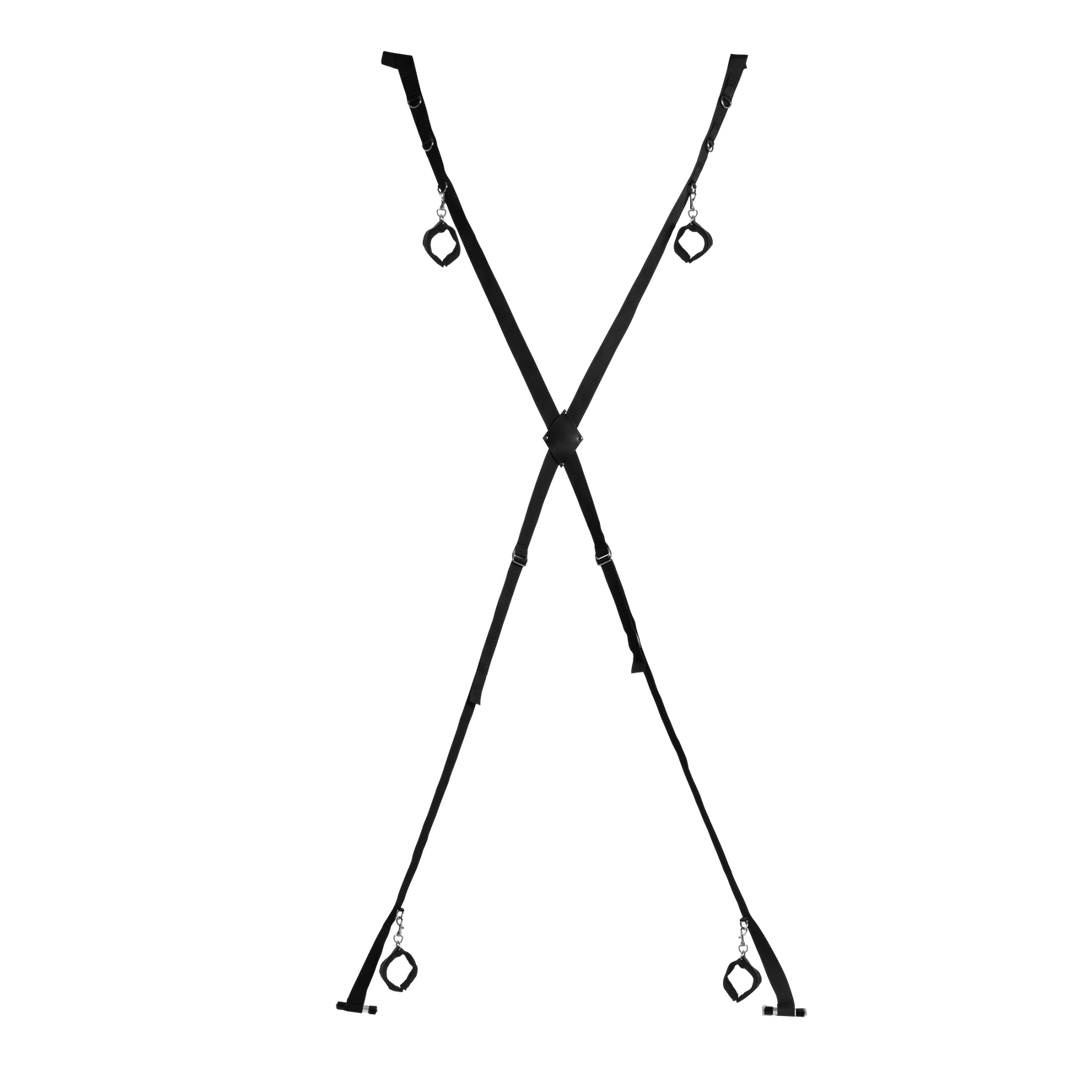 Croce per bondage da appendere alla porta - Nera - immagine 4