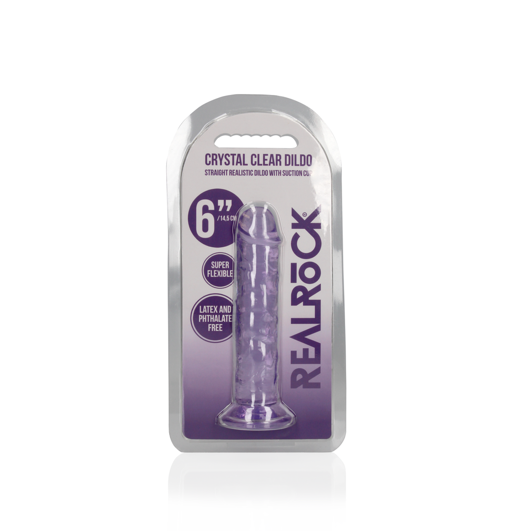 Dildo dritto realistico con ventosa - 6'' / 14,5 - immagine 2