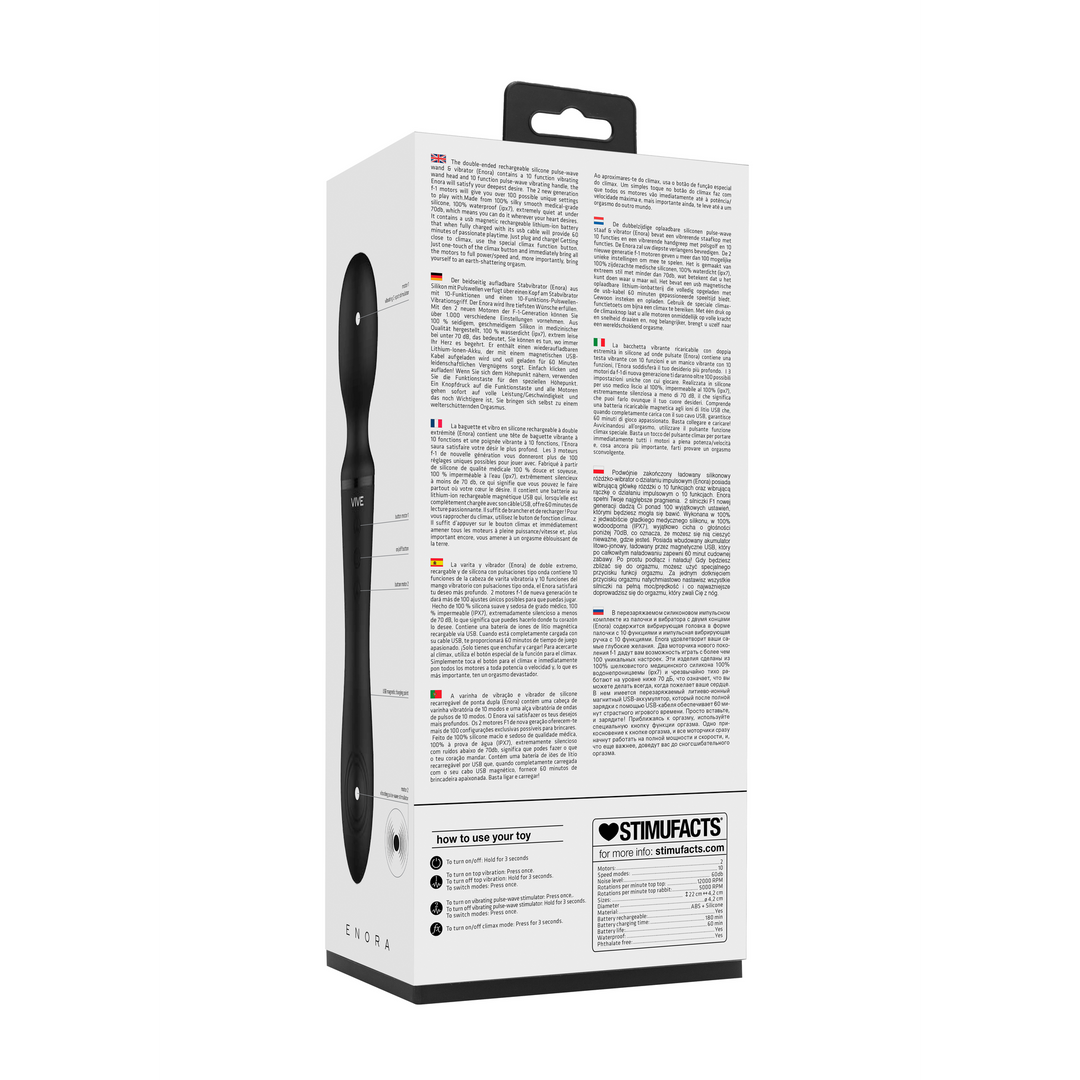 Enora - Vibratore a bacchetta - Nero - immagine 10