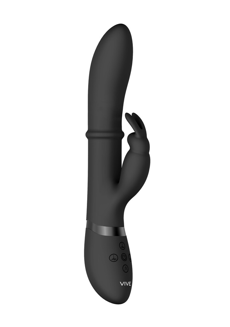Halo - Vibratore Ring Rabbit - Nero - immagine 6