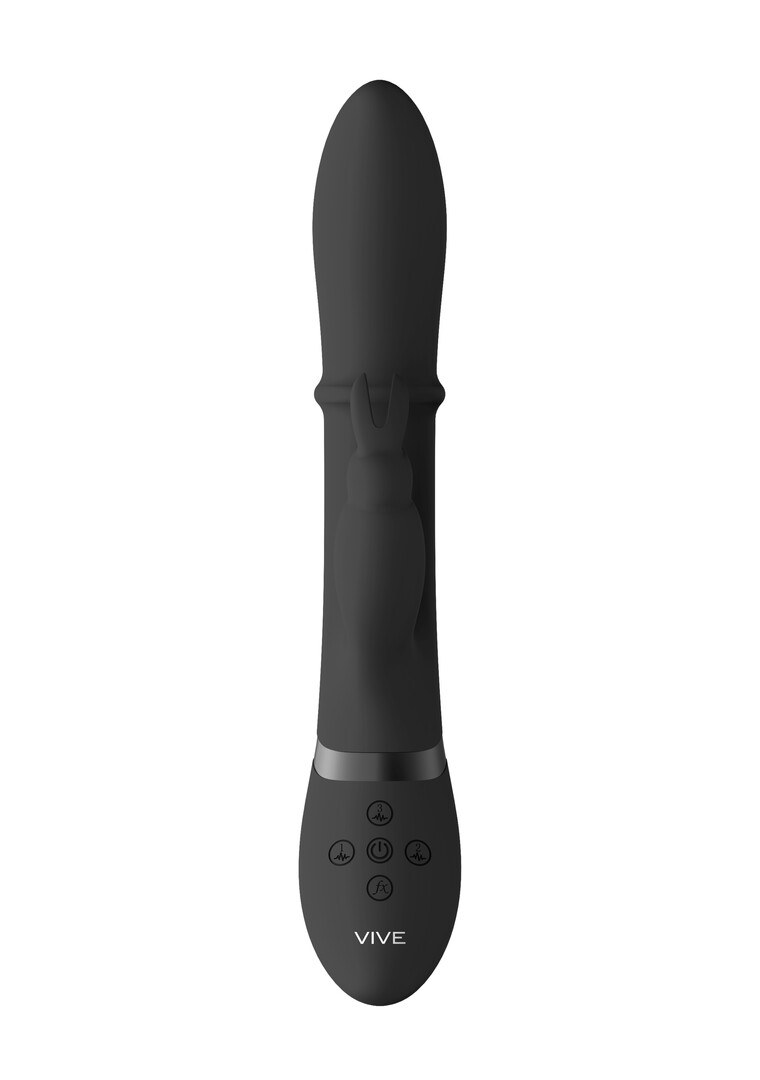 Halo - Vibratore Ring Rabbit - Nero - immagine 7