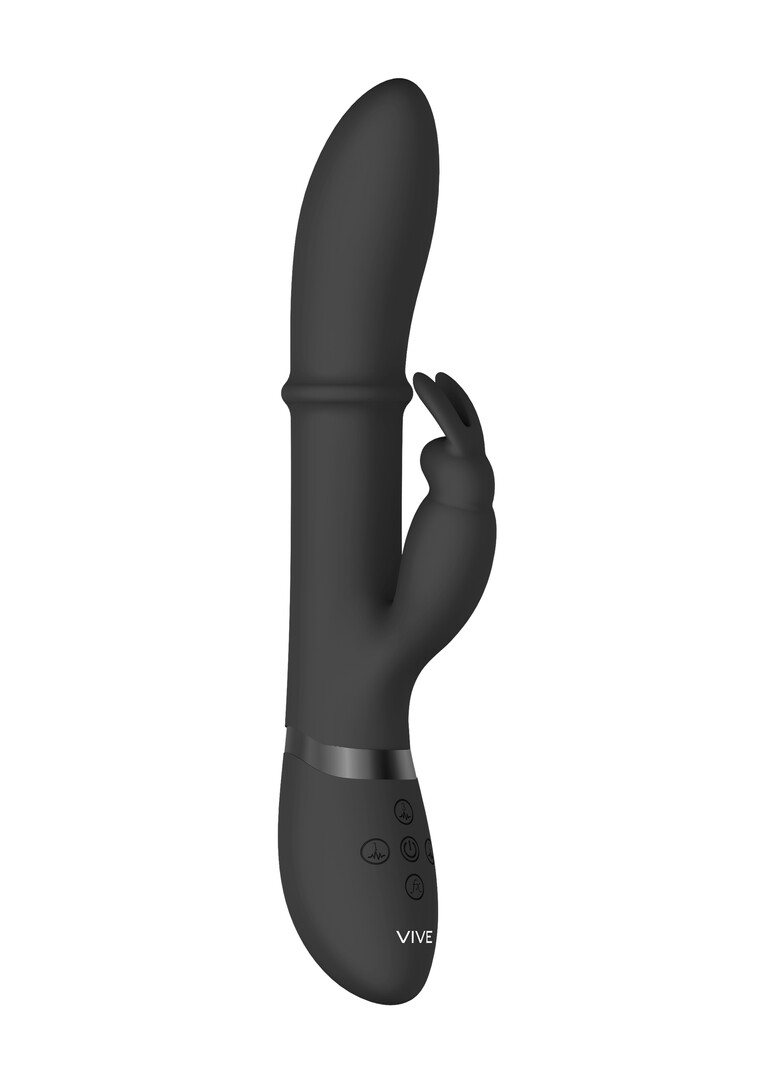 Halo - Vibratore Ring Rabbit - Nero - immagine 5
