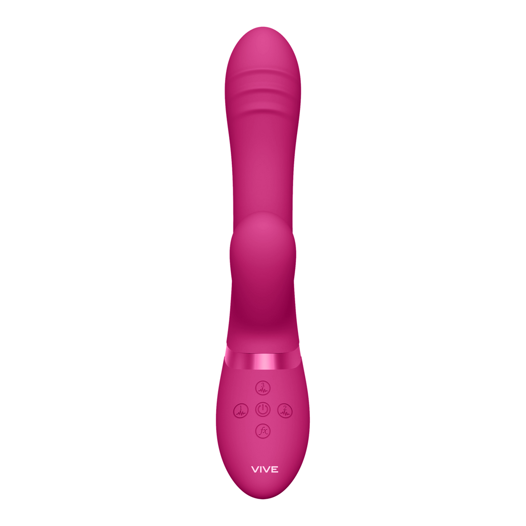 Tani - Vibratore a impulsi con movimento delle dita - Rosa - immagine 4