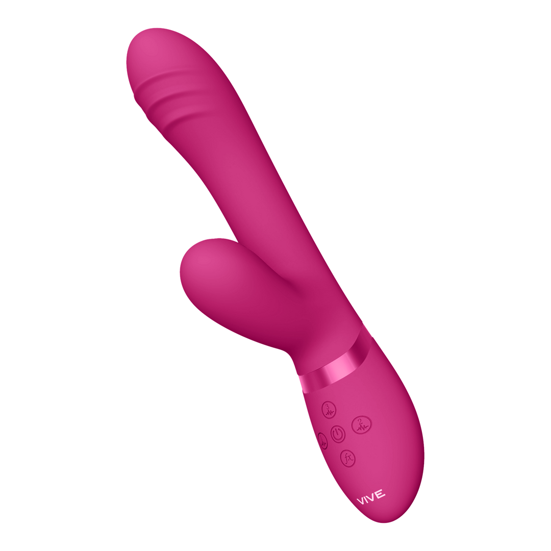 Tani - Vibratore a impulsi con movimento delle dita - Rosa - immagine 5
