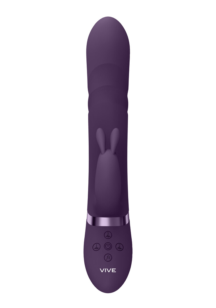 Nari - Perline vibranti e rotanti, Coniglietto per la stimolazione del punto G - Viola - immagine 5