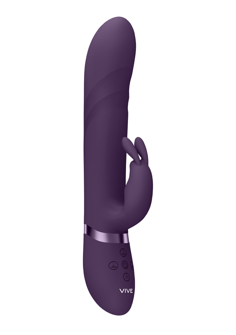 Nari - Perline vibranti e rotanti, Coniglietto per la stimolazione del punto G - Viola - immagine 3