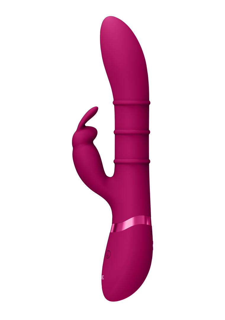 Sora - Anelli stimolanti Up Down, vibratore a forma di coniglio per il punto G - Rosa - immagine 4