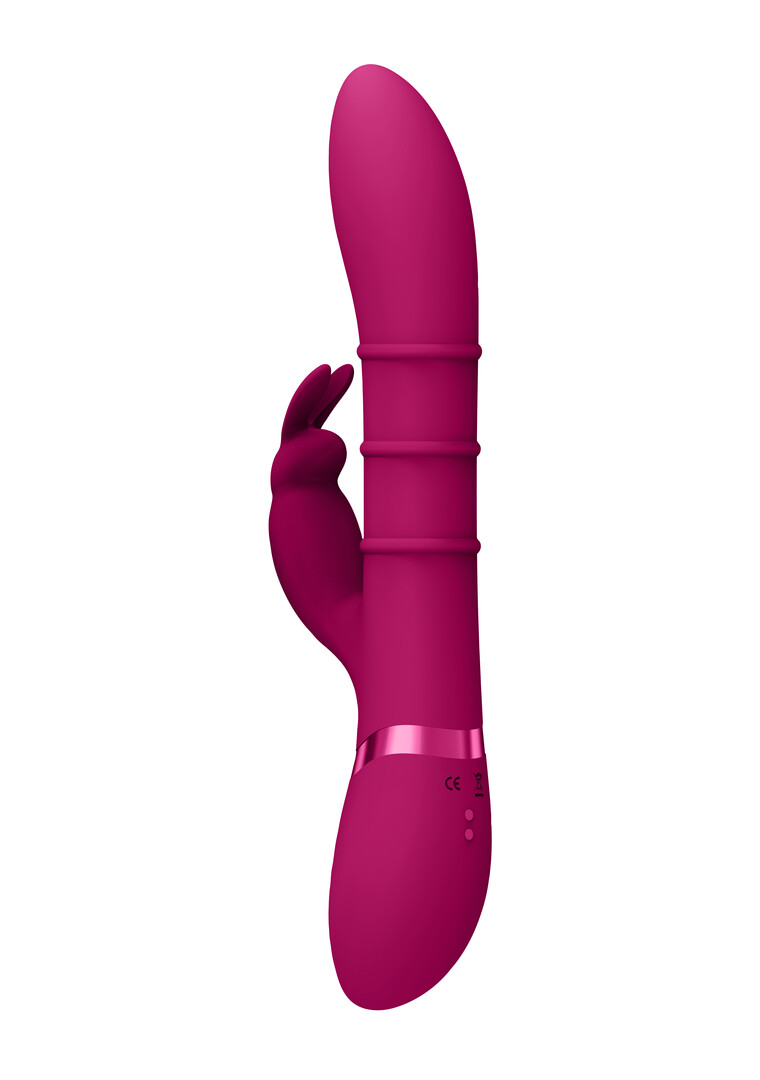 Sora - Anelli stimolanti Up Down, vibratore a forma di coniglio per il punto G - Rosa - immagine 5
