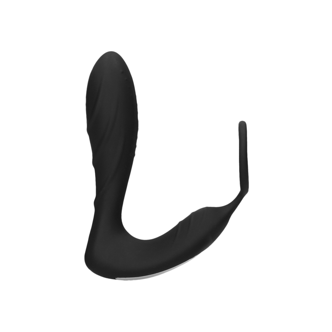 Anello per pene vibrante con plug anale E-stim - immagine 3