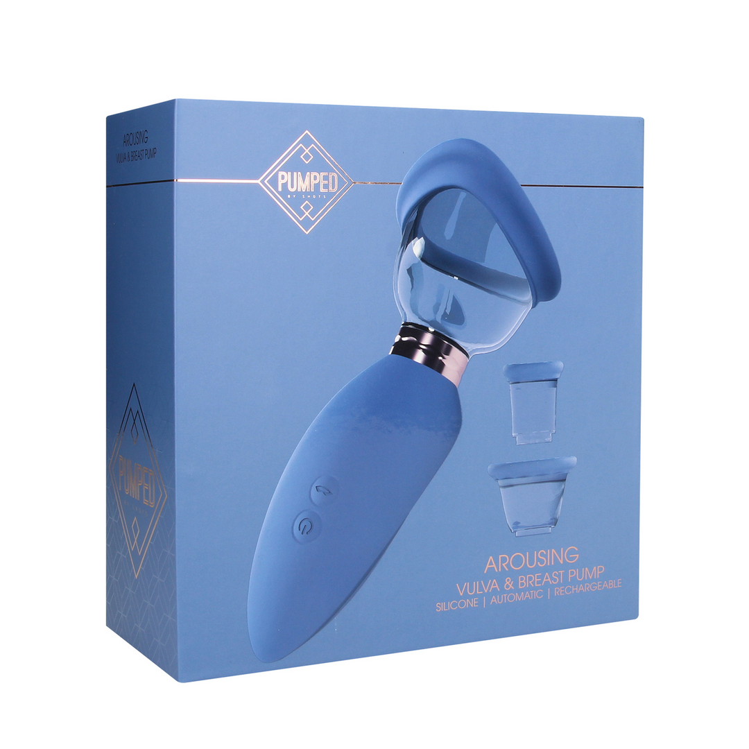 Stimolante - Tiralatte ricaricabile per vulva e seno - Blu - immagine 2