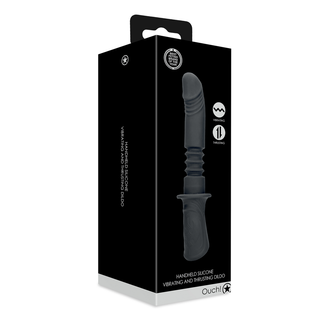Macchina del sesso portatile vibrante e a spinta - Nera - immagine 2