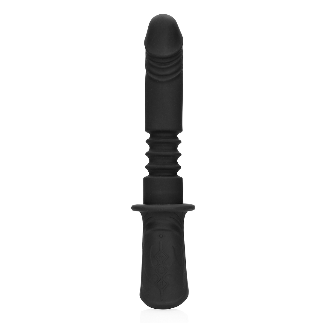 Macchina del sesso portatile vibrante e a spinta - Nera - immagine 4