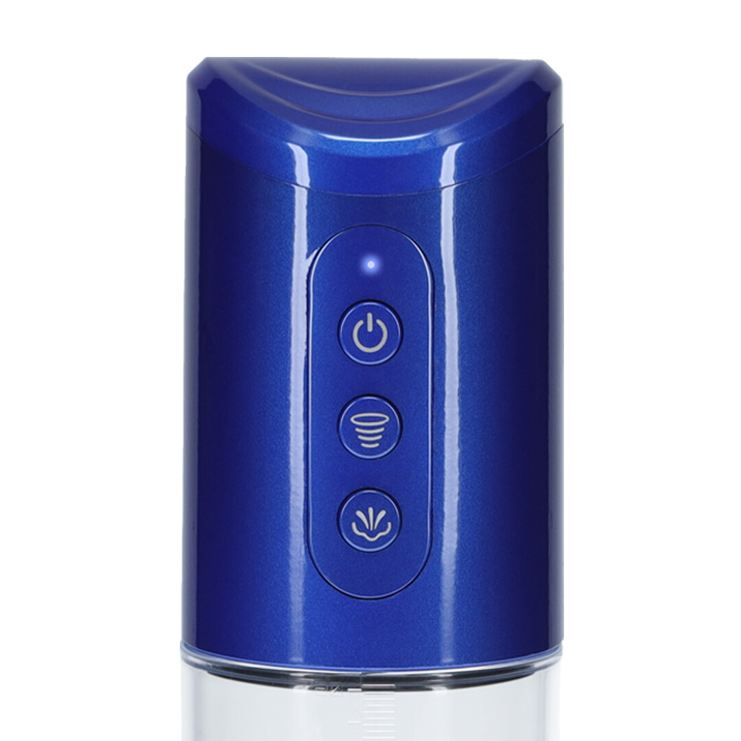 HyperPump - Pompa per pene ricaricabile - Blu metallizzato - immagine 6