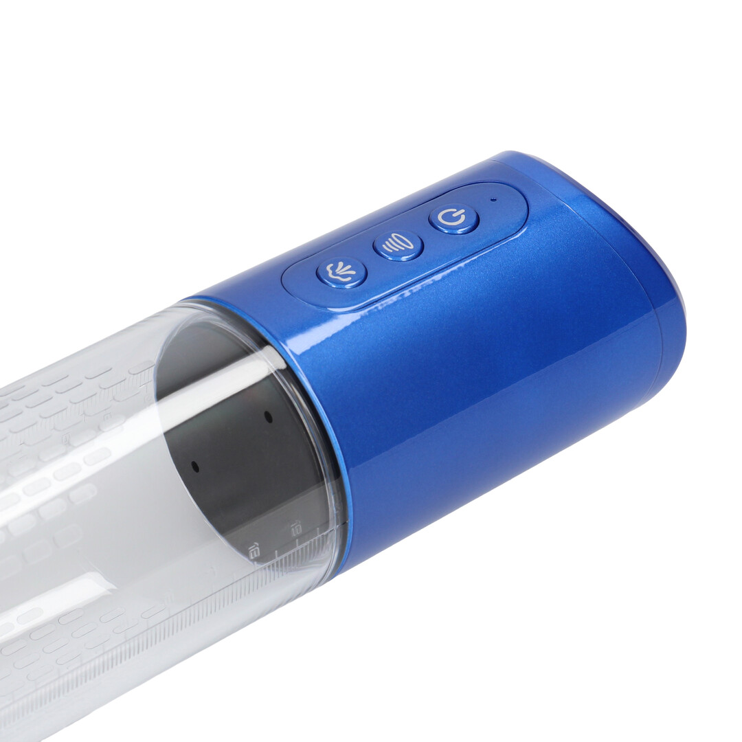 HyperPump - Pompa per pene ricaricabile - Blu metallizzato - immagine 7