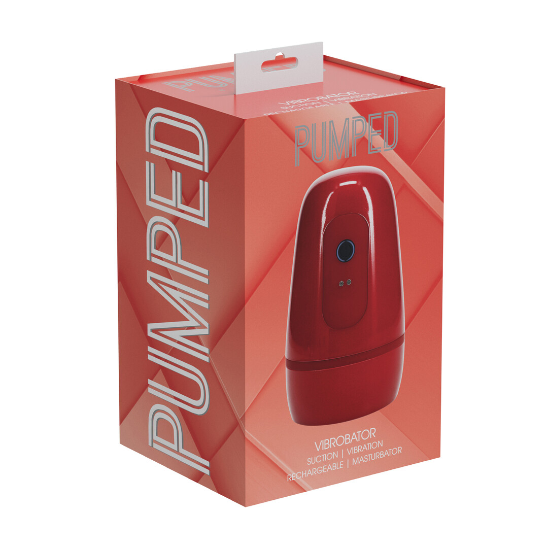 Pulsar - Pompa masturbatore a vibrazione e aspirazione a pressione negativa - Rosso metallizzato - immagine 2
