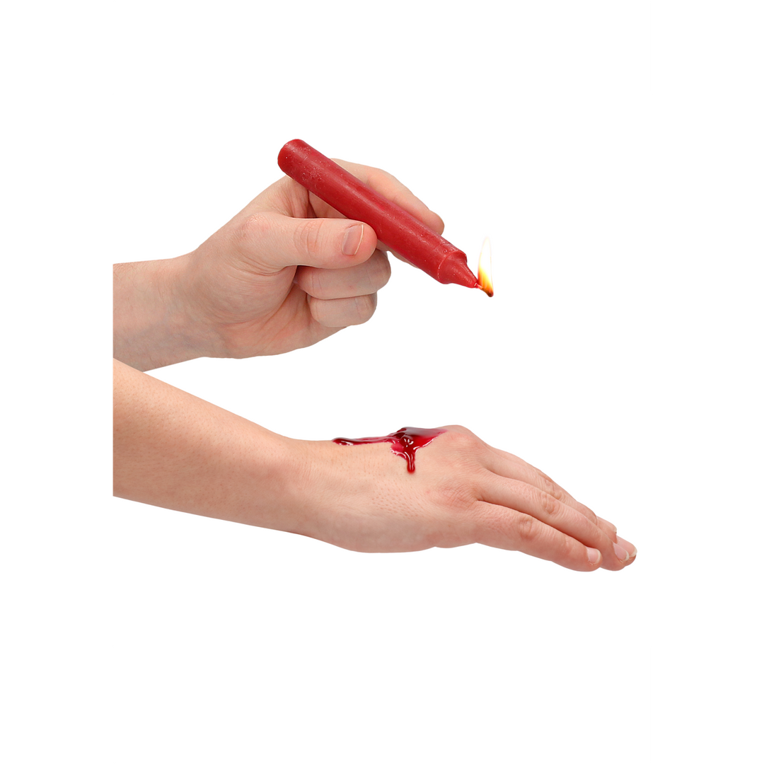 Candele di cera profumate Teasing - 4 pezzi - Rosse - immagine 4