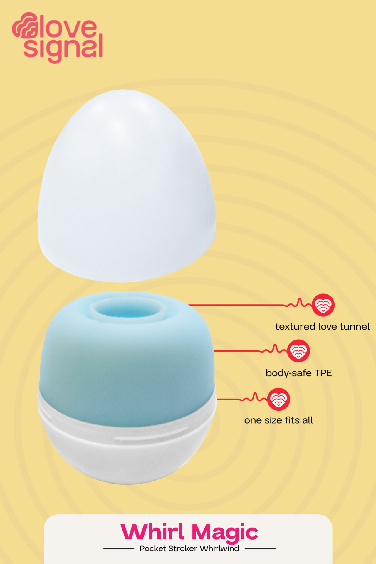 LOVE SIGNAL WHIRL MAGIC POCKET STROKER - immagine 7